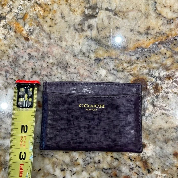 Coach plum color Card Holder - Picture 5 of 5
